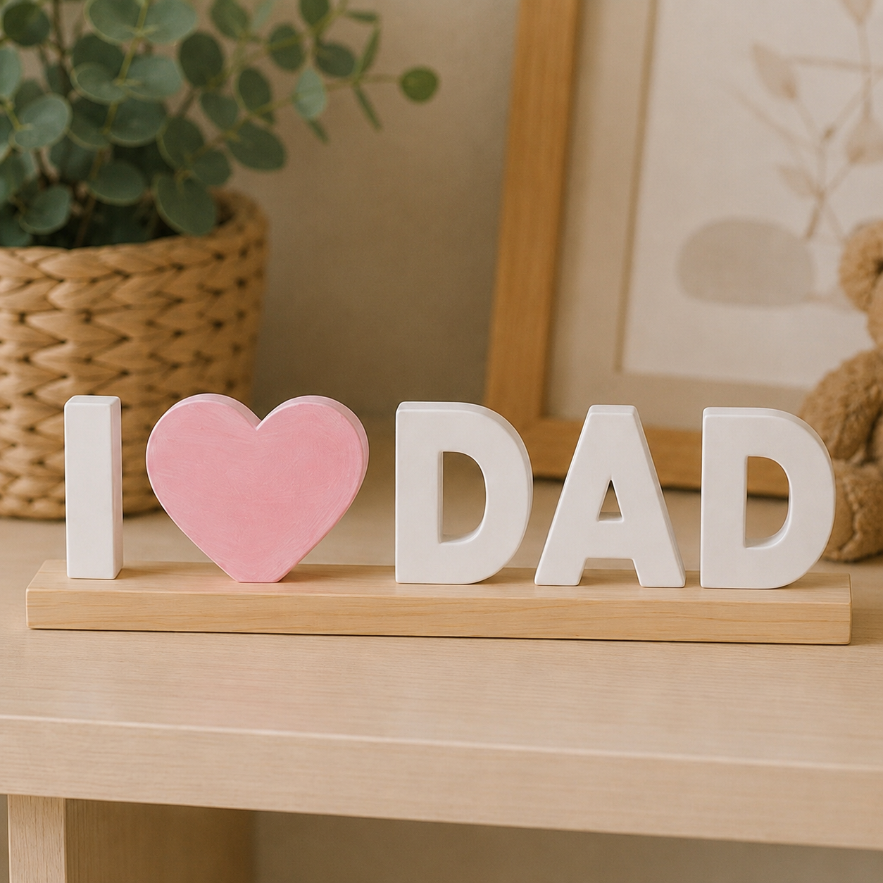 Lumico Personalized DIY Painting Kit for Dad | Handmade Plaster Name Sign